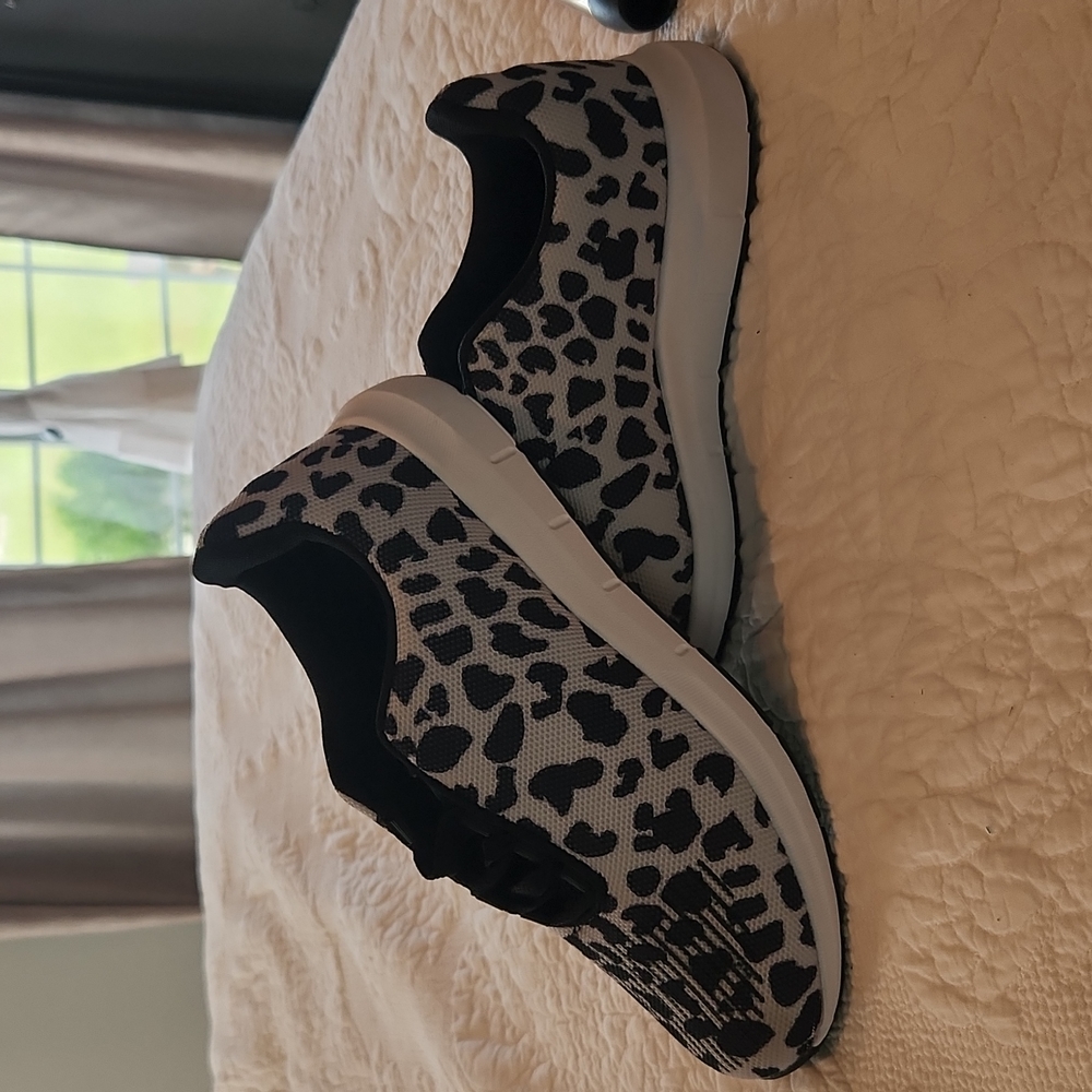 Leopard Print Athletic Shoes